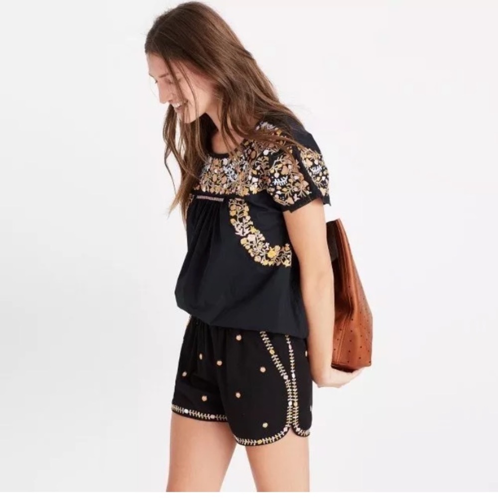 MADEWELL Embroidered Shorts